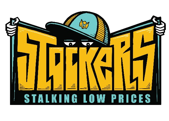 logo of stockers second hand thrift shop at marousi